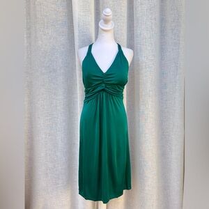 Kelly&Diane emerald green halter dress